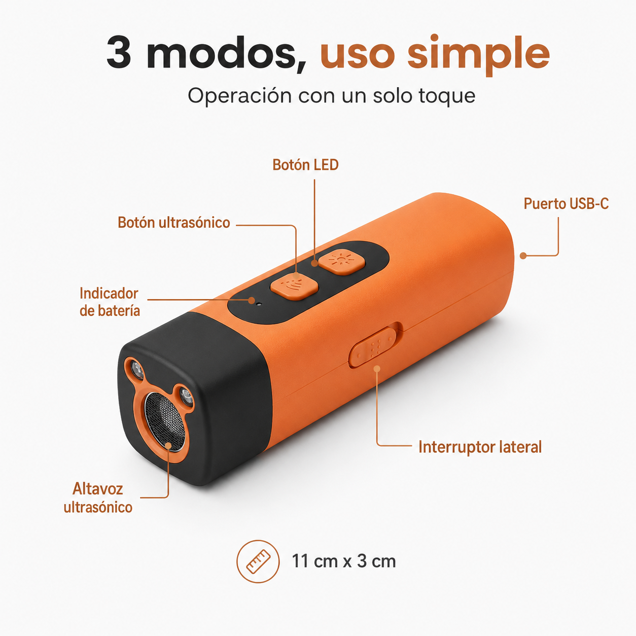 PawCalm Pro™ Entrenador ultrasónico para perros