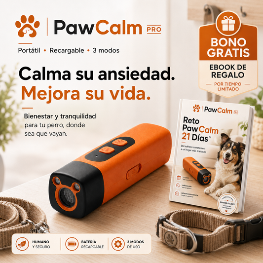 PawCalm Pro™ Tu perro tranquilo. En casa. Sin gritos. Sin culpa